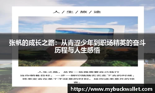 张帆的成长之路:从青涩少年到职场精英的奋斗历程与人生感悟